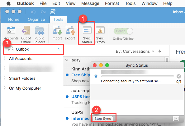 Emails Stuck In Outbox Email App Mac